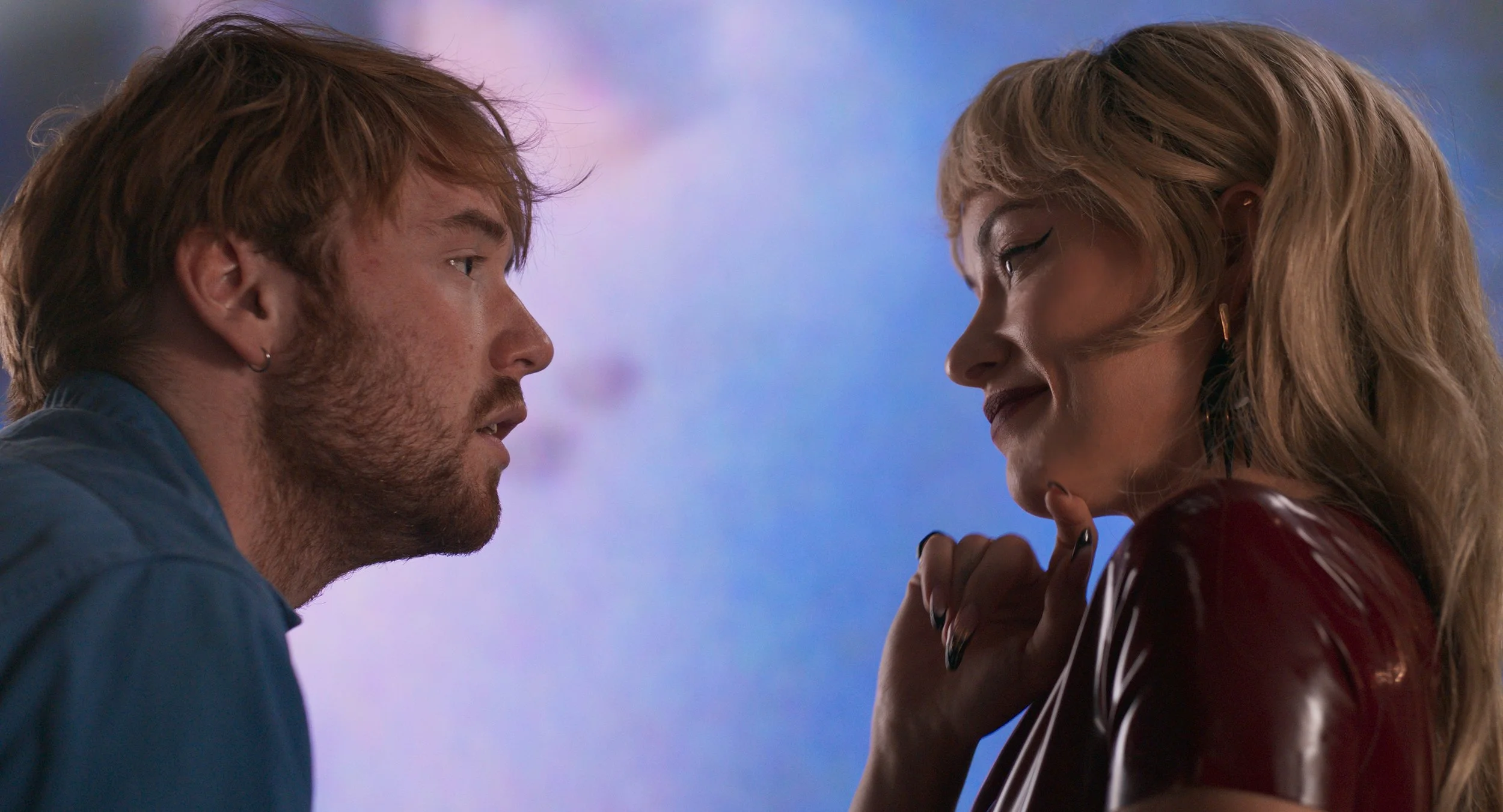 Cooper Hoffman and Olivia Wilde in 'I Want Your Sex.'